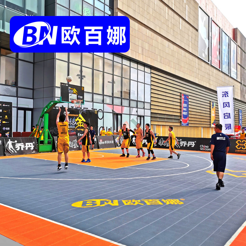 O 100 Na Suspended Floor Outdoor Trio Halftime Basketball Special Assembled Floor Mats Detachable Basket Ground Floor Mat