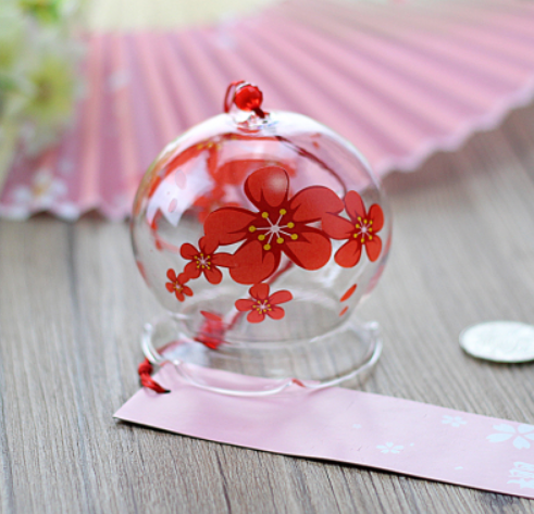 Japanese cherry blossom wind bell bell creative bedroom pendant meditation summer and wind decoration door decoration girls Japan