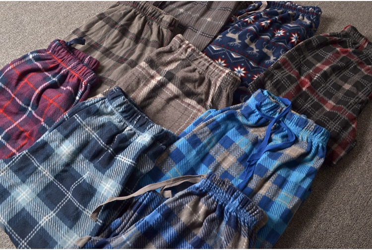 Quần áo nguyên bản nhiều màu lông cừu mùa thu và mùa đông nam thoải mái mặc quần pyjama quần E31 quần bò nữ