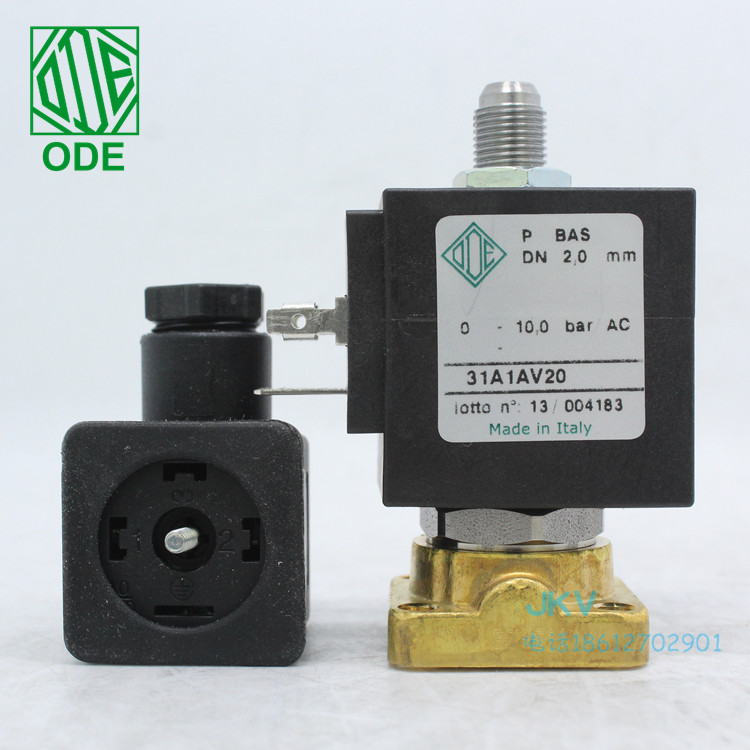 Italy ODE three-way solenoid valve brass normally closed 31A1AV20 imported base plate installation stock 12V 24V