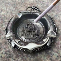 Creative retro metal ashtray trend personality birthday Valentines Day gift Russian style tourist souvenir