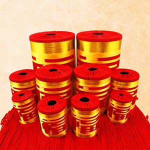 Handmade Traditional Festive Extra-Large Red Chinese Knot Lantern Tassel Hanging Ornament Accessory
