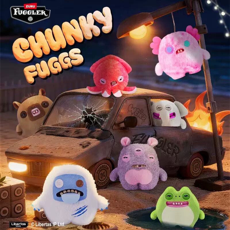 Authentic Fuggler Cute Monster Q-Bomb Giant Treasure Series Ugly-Cute Quirky Trendy Plush Toy Gift Doll Authentic Fuggler Cute Monster Q-Bomb Giant Treasure Series Ugly-Cute Quirky Trendy Plush Toy Gift Doll