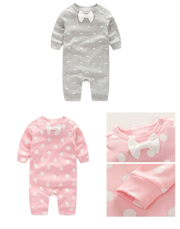 Hộp quà tặng em bé trăng tròn trăng rằm mới tặng quà cho nam và nữ Baby trăm ngày quà tặng quần áo cotton trang phục tuổi quà tặng mùa thu đông