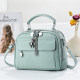 Tianyan bag women's 2026 new spring and summer solid color soft handle double-layer zipper large capacity single shoulder crossbody bag