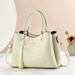 New Chinese-Style National Trend Handbag for Women 2026 Spring/Summer New Model, High-End and Elegant, Suitable for Commuting, Can Be Carried by Hand or Worn Cross-Body, Middle-Aged Mom Bag