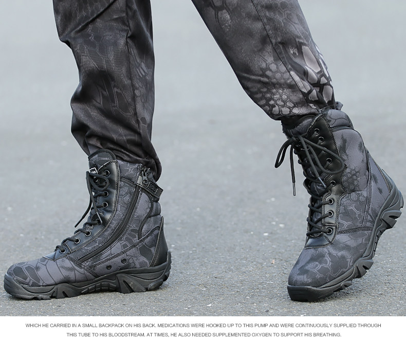 Bottes militaires en cuir - amortissement - Ref 1398290 Image 19