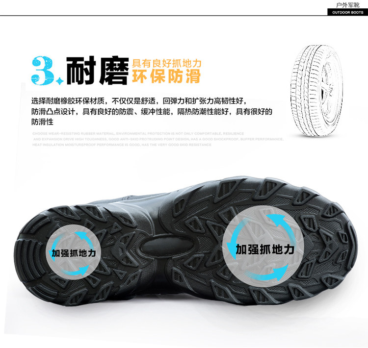 Boots militaires pour homme - amortissement - Ref 1397864 Image 15