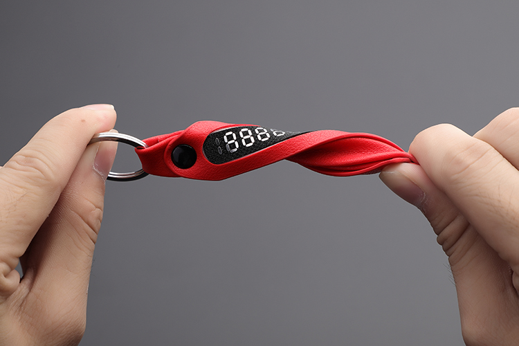 汽车通用钥匙扣男女士真皮简约防丢电话号码牌