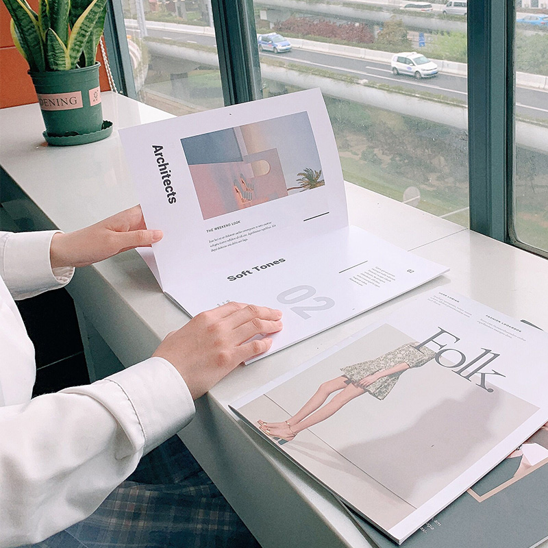 Photo Props Book Fashion Magazine Gumei Photography Cover Album Decoration Ins Net Red English High-end Sense Background Card Paper Food Accessories Photography Decoration Clothing Model Street Shooting Scene Layout