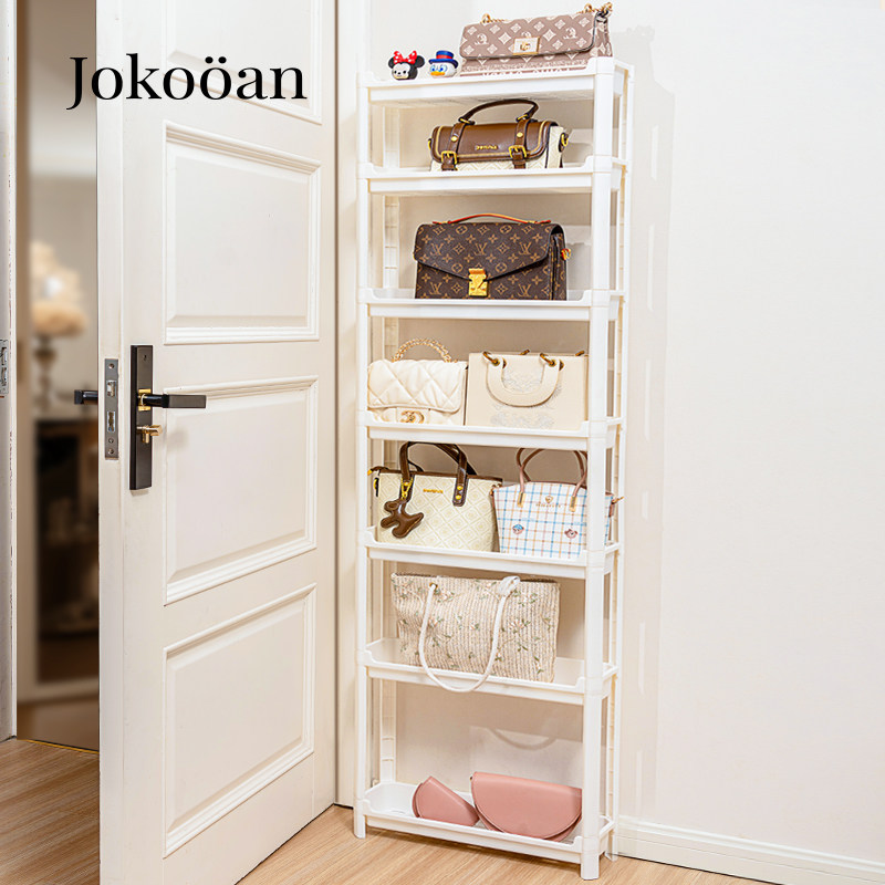 Bag containing Divine Instrumental Home Door Rear Nip Slit Shelve Shelf Floor Stratified Pack Shelf Deposit Leather Bag Finishing Show-Taobao