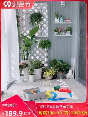 Luka eco wood wall panel balcony hanging ceiling outdoor anticorrosive wood strip Wall skirt sauna panel waterproof