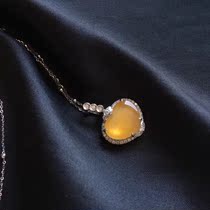 Revealed Yang Beauty Jade All Naughty Jade Cabinet Natural Emerald Myanmar A Cargo 18K Inlaid Pendant