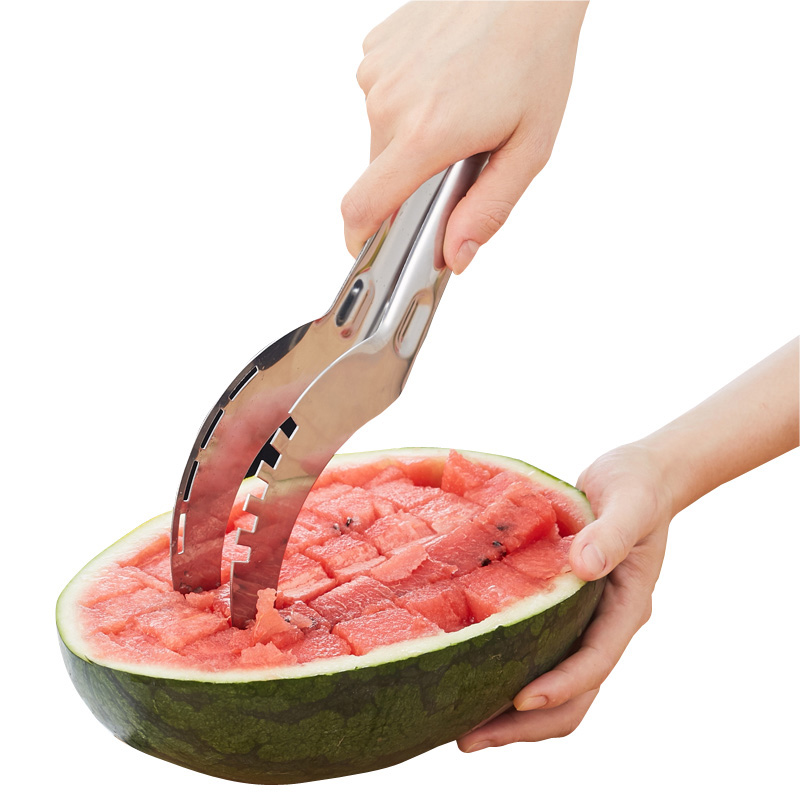 Cut watermelon artifact thickened stainless steel watermelon slicer Cantaloupe meat cut fruit artifact splitter