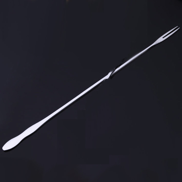 Stainless steel special long handle fork Hulla-shaped long handle fork roast fork lengthened ice fork stirring fork fruit fork