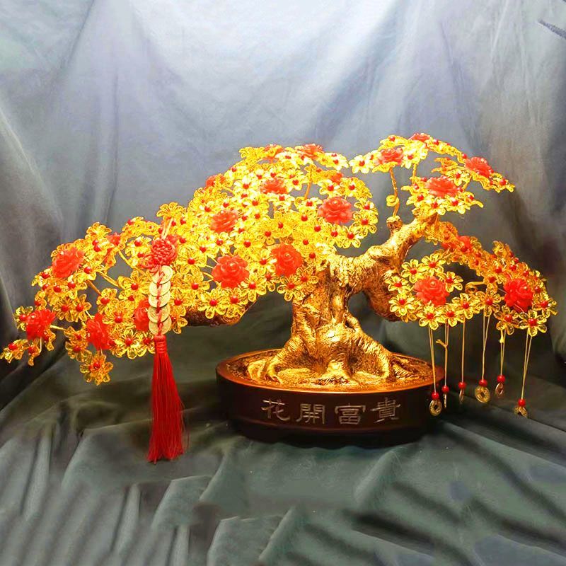 DIY Beaded Handmade Money Tree Weaving Money Tree Creative Home Living Room Ornaments Loose Beads Production Material Package