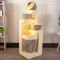 European-style living room flowing water Fortune Fountain ornaments creative home landscape humidifier office floor feng shui decoration