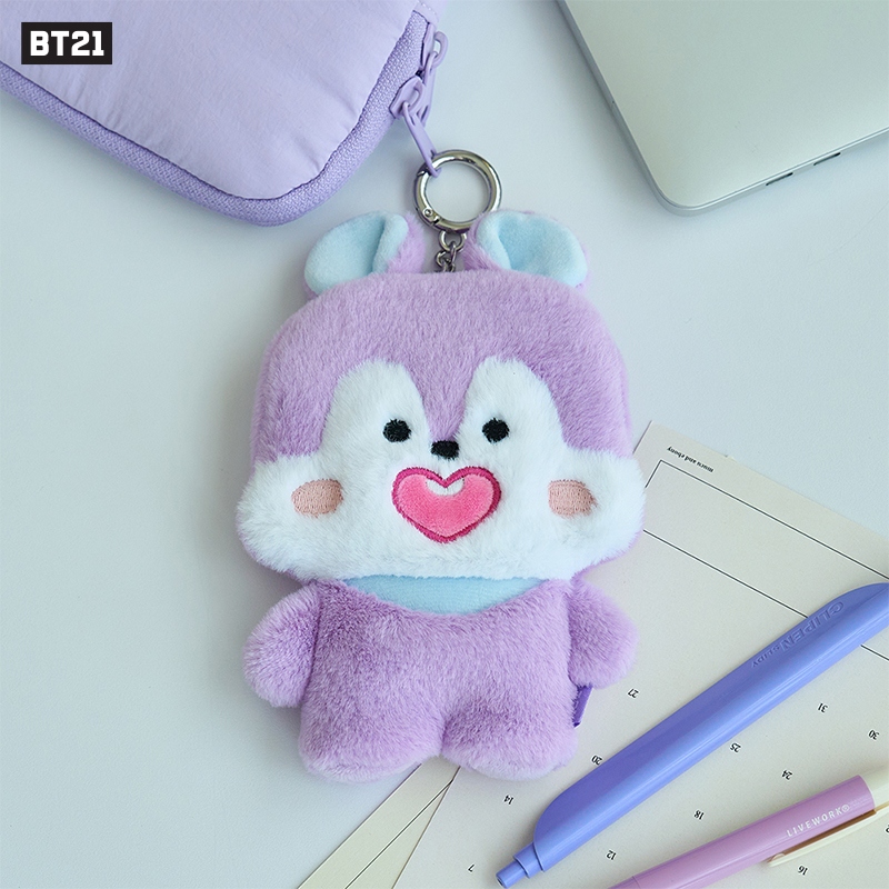 Bt21 New Mang Basic Series Coin Purse, Cute Cartoon Multi-Functional Storage Bag, Creative Earphone Case
