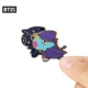 BT21 UNIVERSTAR huy hiệu kim loại phim hoạt hình anime phụ kiện quần áo dễ thương LINE FRIENDS - Carton / Hoạt hình liên quan