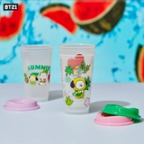 BT21 Summer Lane Series серия экологически чистого кубка набор Creative Line Friends даже мой друг