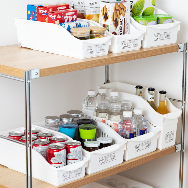 JAPAN IMPORT CONTAINING BASKET WITH PULLEY KITCHEN MULTIFUNCTION HOLLOWED-OUT CONTAINING CASE OVERALL CABINET TABLE SURFACE DEBRIS STORAGE MATTER