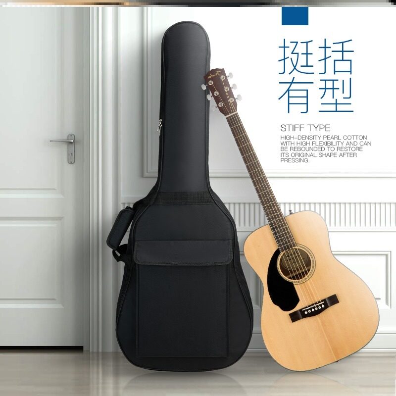 Back bag Wooden guitar Guitar Bag 40 inch girls guitar bag Guitar wood waterproof Brown instrument Trumpet shockproof