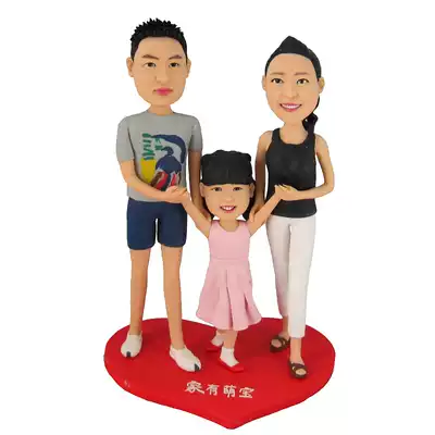 Dolls custom soft pottery dolls DIY Real wax photos customized clay figurines to give friends gifts