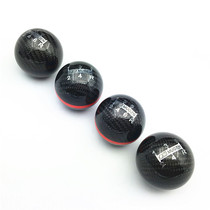 Carbon Fiber Row Blocking Head Metal Blocking Clubhead Retrofit Round Wave Stick Head Car Hand Movement Blocking Universal Hanging Shield Head