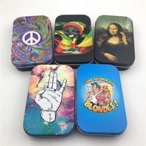 Portable aluminum alloy tobacco shred box moisturizing cut tobacco box seal individuality metal cigarette case smoke bucket accessories tool men