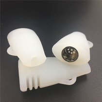 Milky white silicone mini smoke bucket luminous smoke bucket metal porous mesh smoke bucket light type small smoke bucket