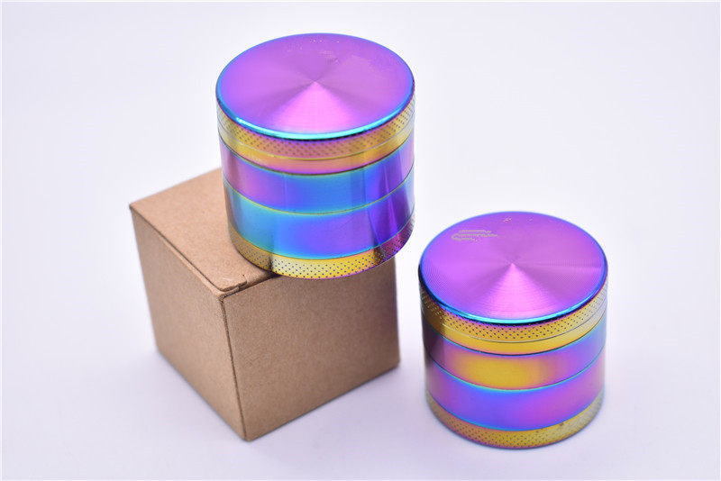 Dazzling 40mm diameter 4 layers Grinding Cigarette Smoke Tobacco tobacco Sharp Tooth Spice Crushing Grinding machine for hand roll