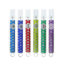 Creative Fashion Thickened Glass Smoke Pipe Straight Rod Smoke Bucket Windproof Smoke Rod Cigarette Holder Pipe Men Tobacco Special Smoke Bucket