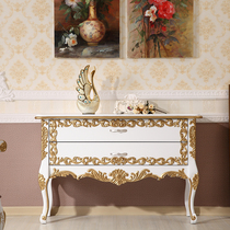 Hua Tianxia European decorative Cabinet sideboard partition Hall Cabinet neoclassical porch Cabinet full solid wood furniture
