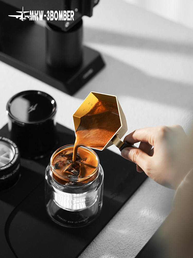Mhw-3Bomber Bomber Prism Measuring Cup, Extraction Scale Cup, Espresso Cup, Coffee Machine Liquid Receiving Cup