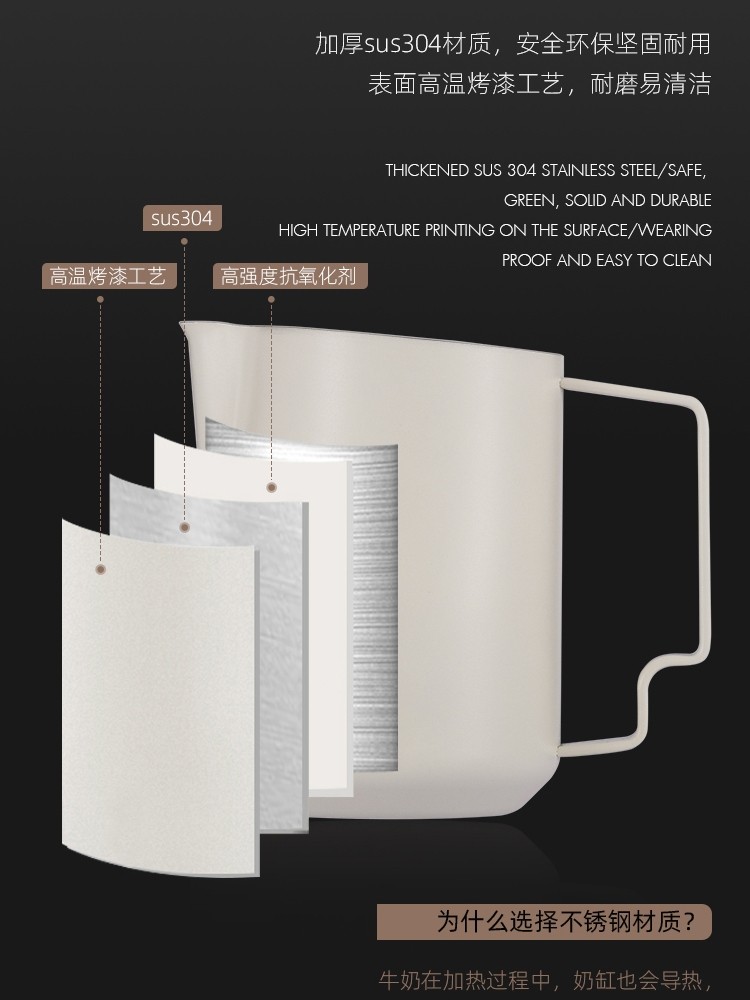 Mhw-3Bomber Bomber-Style Milk Frothing Pitcher with Turbine, 304 Stainless Steel, Spout for Latte Art, Italian Coffee Milk Frother