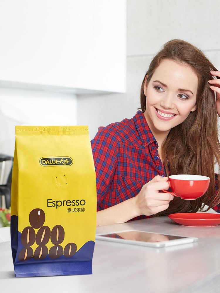 Dalue Italian Coffee Beans, Fresh, Deep Roasted, Concentrated and Mellow, Pure Black Espresso, 100g Two Packs