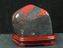 Natural jade Guilin chicken blood jade raw stone ornaments Hongyun Dangtou home furnishings collection