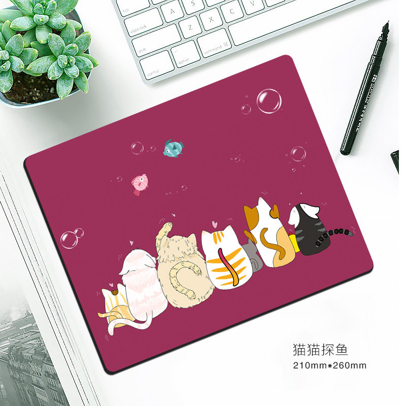 Mouse pad thickened cute girl cartoon trumpet wrist game oversized advertising custom custom electricity
