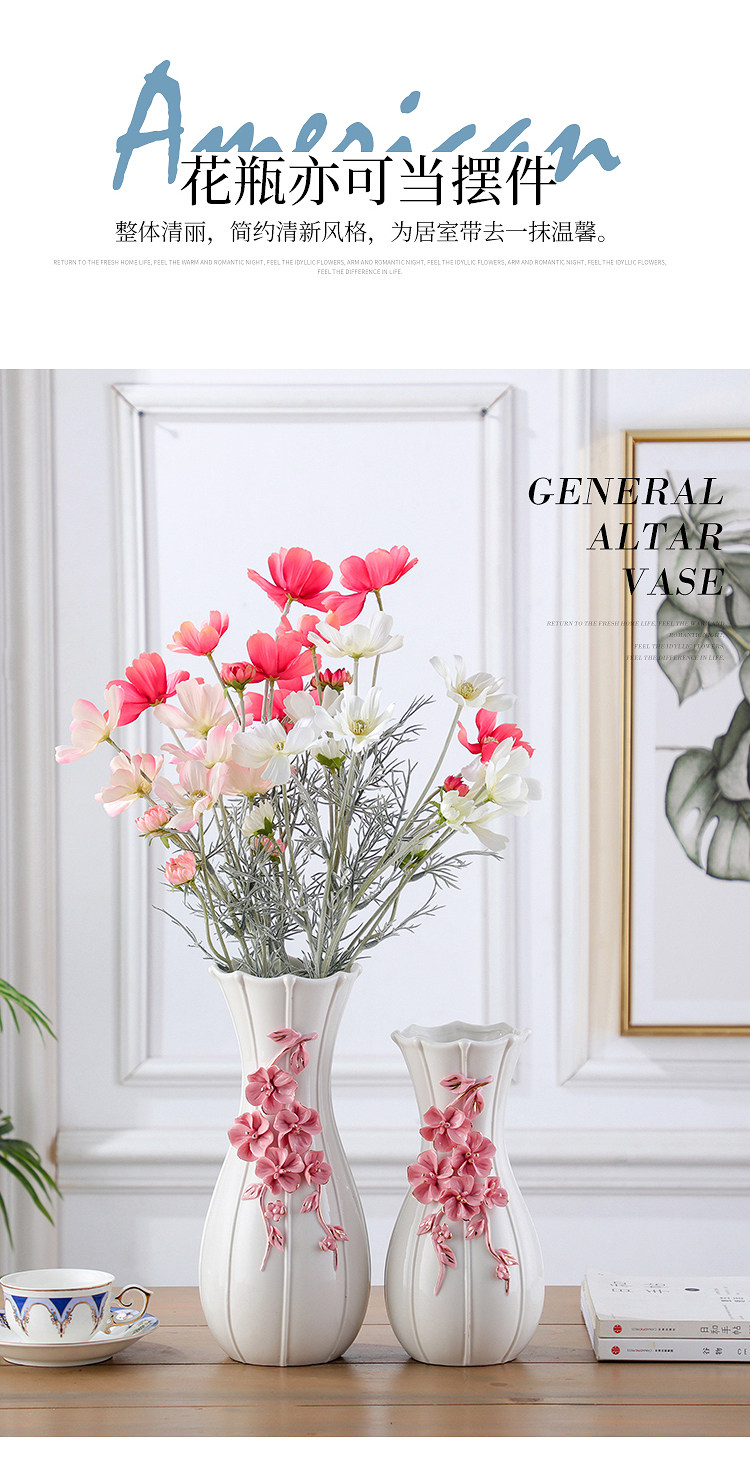 2023 New Style ceramic vases, European-style ceramic vases, table and coffee table ornaments, home decorations, flower arrangements, modern and simple dried flower hydroponic handicrafts pic 14