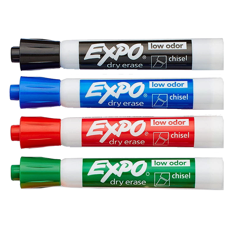 Sanfort, USA, is a low odor whiteboard pen than 100 beauty Expo, can rub the environmental protection square mouth whiteboard pen 80001-4 tilt