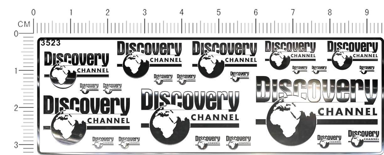 3523 - @1314 DISCOVERY GLOBAL EXPLORATION METAL STICKER 1