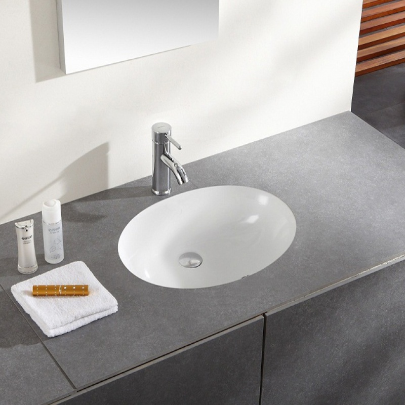 Embedded undercounter basin ceramic square oval washbasin powder room washstand washstand undercounter basin