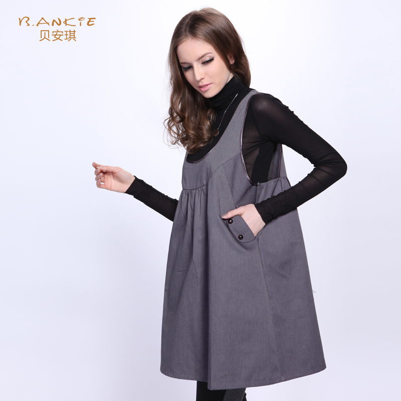 Phụ nữ mang thai quần áo chống bức xạ phụ nữ mang thai làm việc quần áo bà bầu chống bức xạ hai lớp để tăng mùa thu và mùa đông đích thực váy áo chống bức xạ cho bà bầu