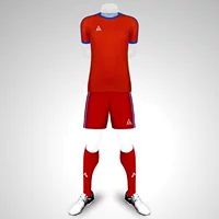 Красный (синий -коллар)+красные штаны