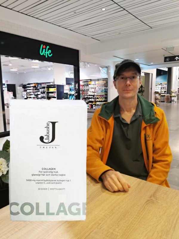 Swedish New Direct Mail Jabushe Collagen Powder with High Content, Small Molecules, Easy to Absorb, Price for 3 Boxes, Direct Mail from Sweden