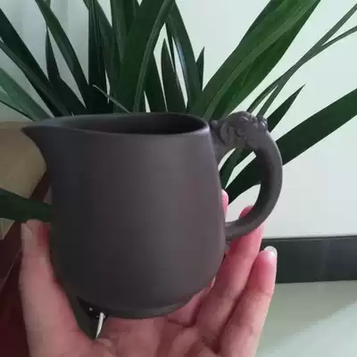 Yixing purple sand old goods 200cc purple mud Xianglong to the road cup filter tea division Tea Tea Tea Tea Tea ceremony supplies