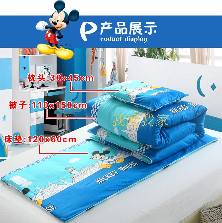 Mẫu giáo quilt ba mảnh thiết lập với lõi bông chăn mùa đông bộ đồ giường trẻ em giường sản phẩm trẻ em cotton là sáu bộ 	bộ chăn ga gối cho bé trai	