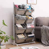 Multi-function containing shelf Living room Shelve Children Toys Snacks Storage Shelf Multilayer Bookstand Fields Yard Debris Shelf