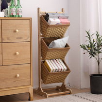 Multilayer bedroom shelving childrens toy containing rack hanging basket snacks shelves miscellaneous living-room storage racks