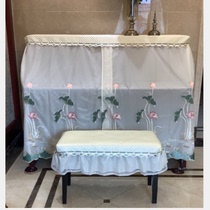 New simple modern embroidered lace piano full cover all-inclusive dust-proof piano set top surface thickened piano full cover